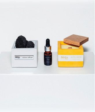 AROMA SET: Свеча SUNNY ISLAND + Диффузор с вулканическими камнями SPARKLING FRUIT