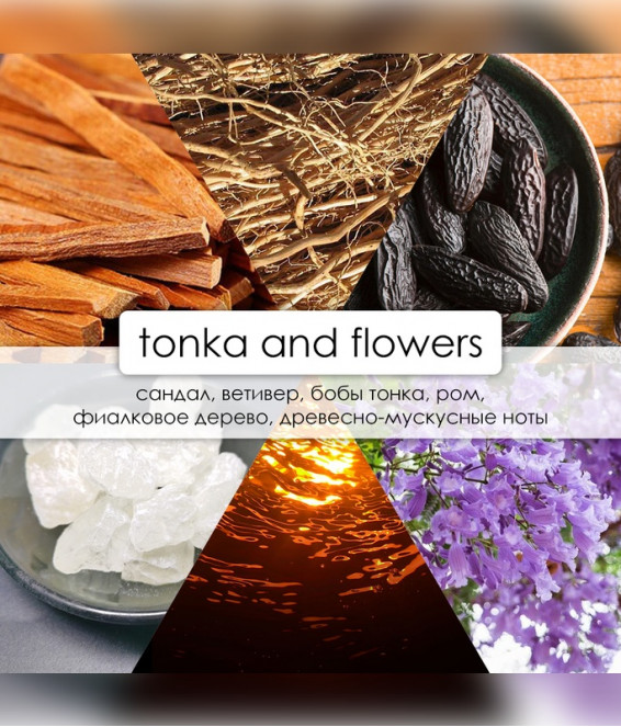 Купить Свеча Crystal TONKA & FLOWERS 80 ml